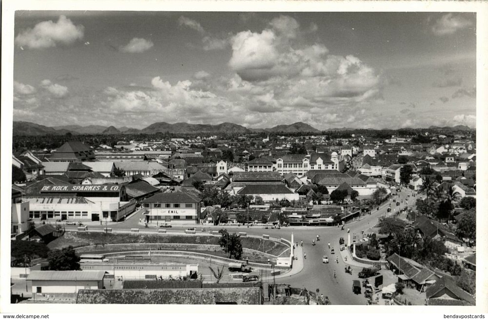 Indonesia, JAVA BANDUNG, Groote Postweg, Kock, Sparkes & Co. (1950s) RPPC - Indonesië