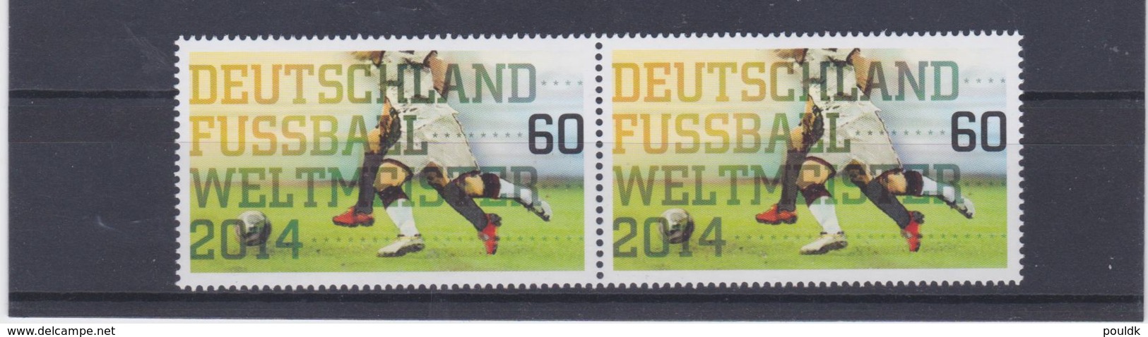 Germany 2014 FIFA World Cup Football - Germany Champions 2 Stamps MNH/** (H56) - 2014 – Brazilië