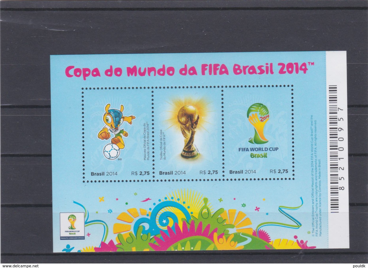 Brazil 2014 FIFA World Cup FootballSouvenir Sheet MNH/** (H56) - 2014 – Brasilien