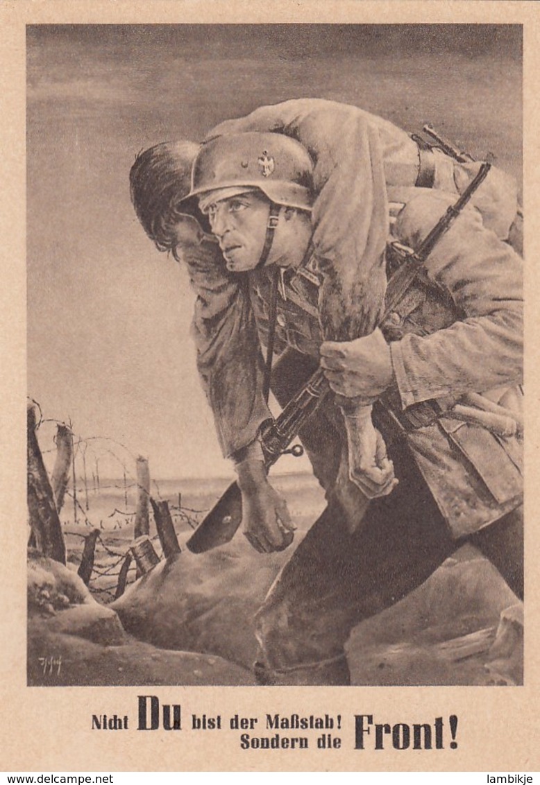 Deutsches Reich Postkarte Propaganda General Gouvernement 1943 Tag Der NSDAP - Briefe U. Dokumente