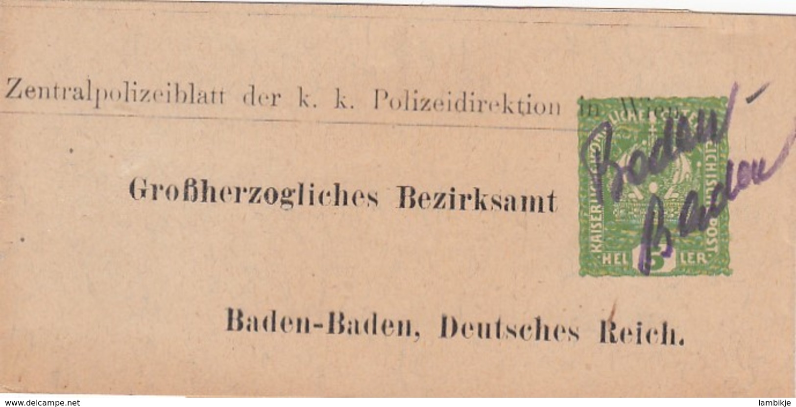 Österreich Streifband 1916 - Used Stamps