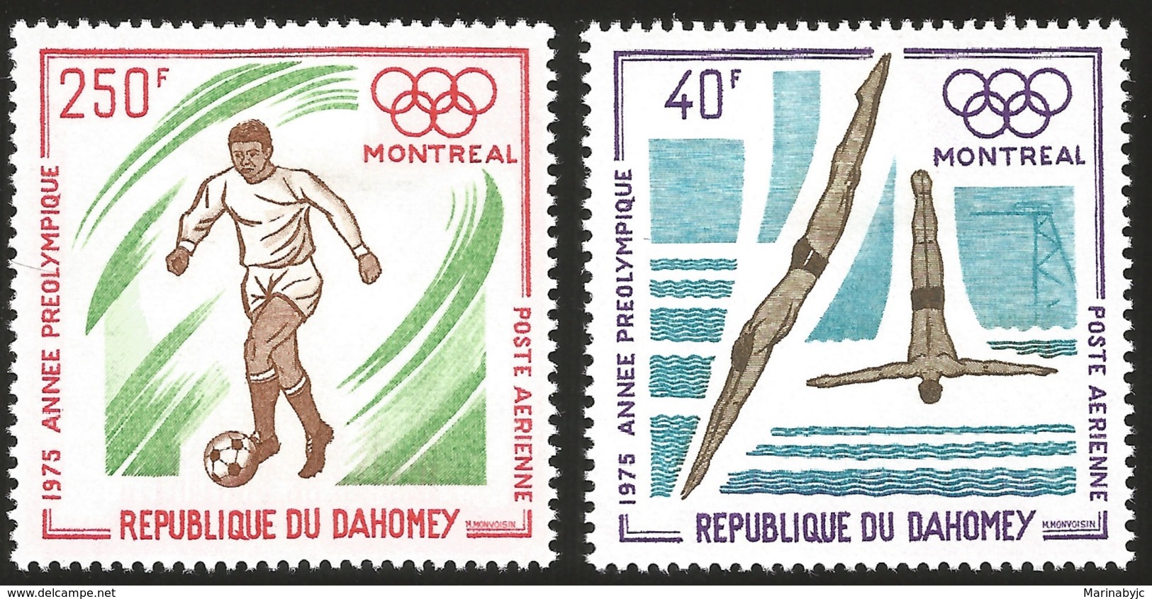 V) 1975 DAHOMEY, PRE-OLYMPIC YEAR, MONTREAL CANADA, MNH - Benin – Dahomey (1960-...)