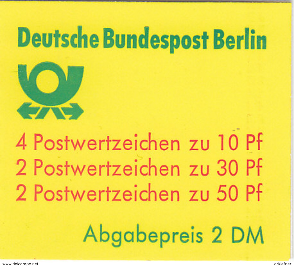 BERLIN Heftchen MH 11 I OZ, Postfrisch **, Burgen Und Schlösser 1984 - Libretti