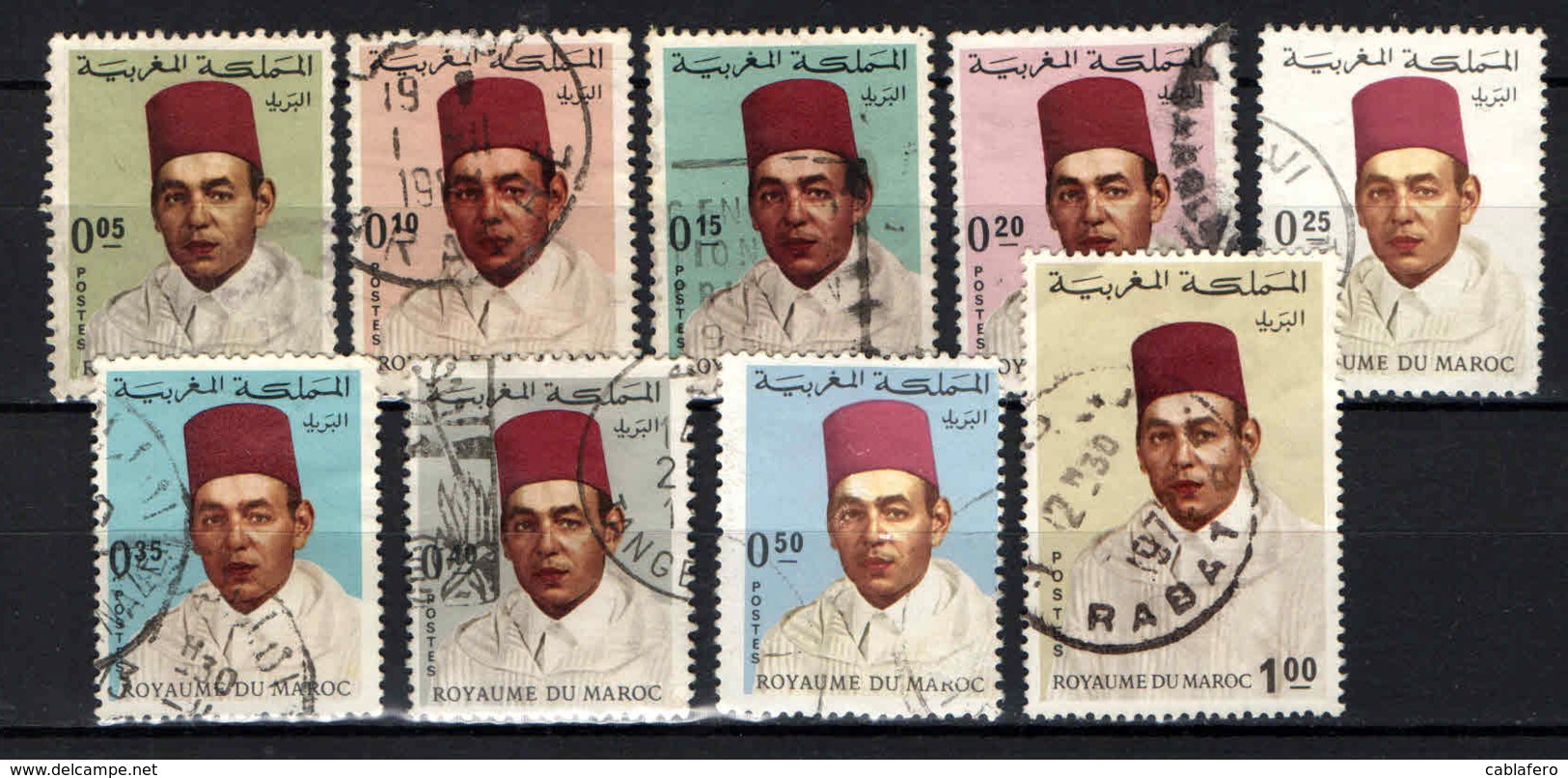 MAROCCO - 1968 - EFFIGIE DEL RE HASSAN II - USATI - Marocco (1956-...)