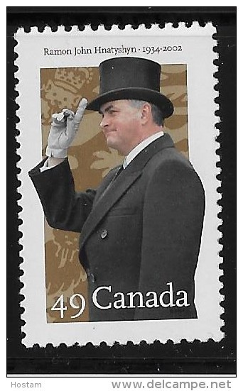 CANADA, 2004. MNH # 2024,  GOVERNOR GENERAL  RAMON HNATTYSHYN, MNH - Neufs