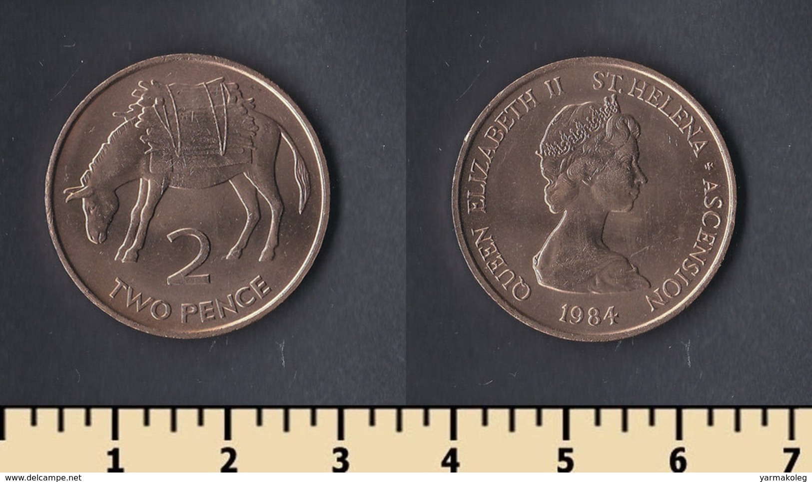 Saint Helena Island 2 Pence 1984 - Sint-Helena