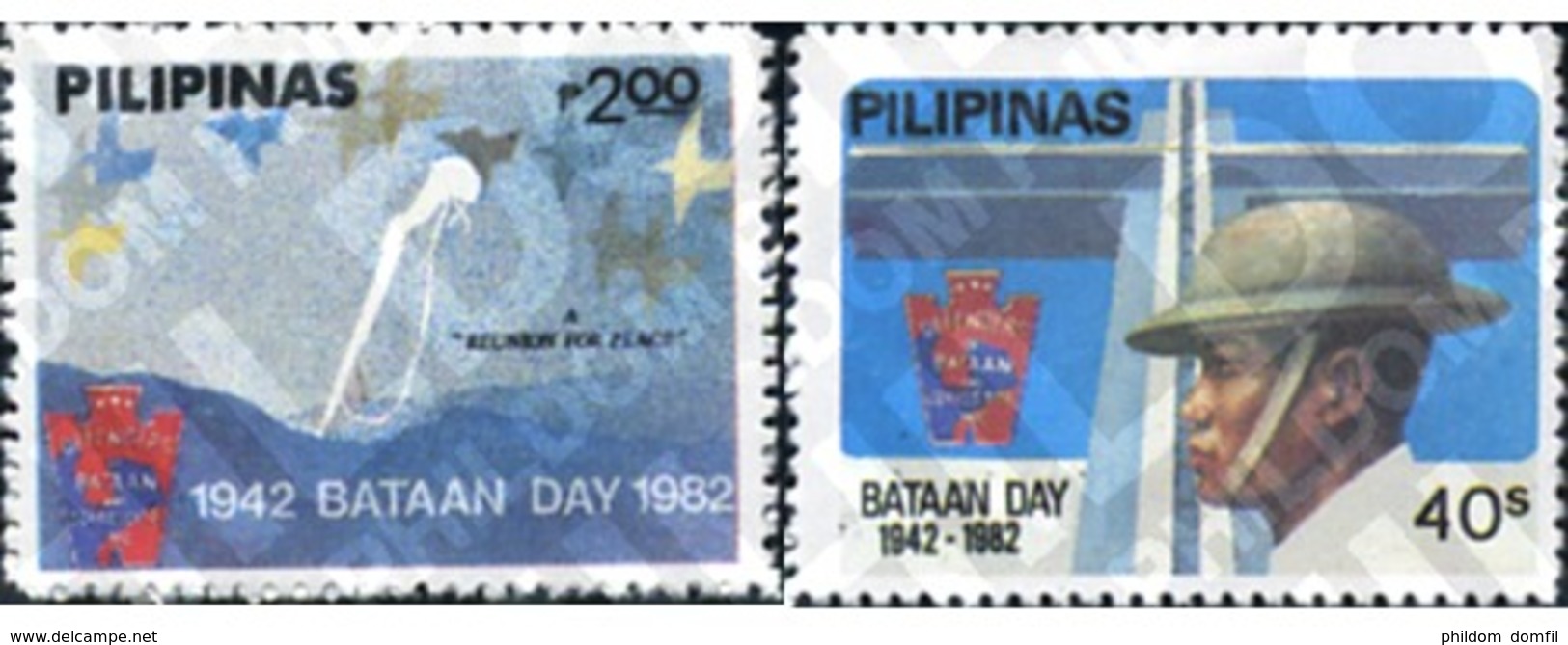 Ref. 313291 * MNH * - PHILIPPINES. 1982. 40 JORNADA DE BATAAN - Philippines