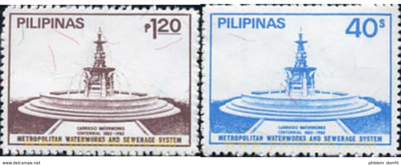 Ref. 313288 * MNH * - PHILIPPINES. 1982. 100 ANIVERSARIO DE WATERWORKS - Philippines