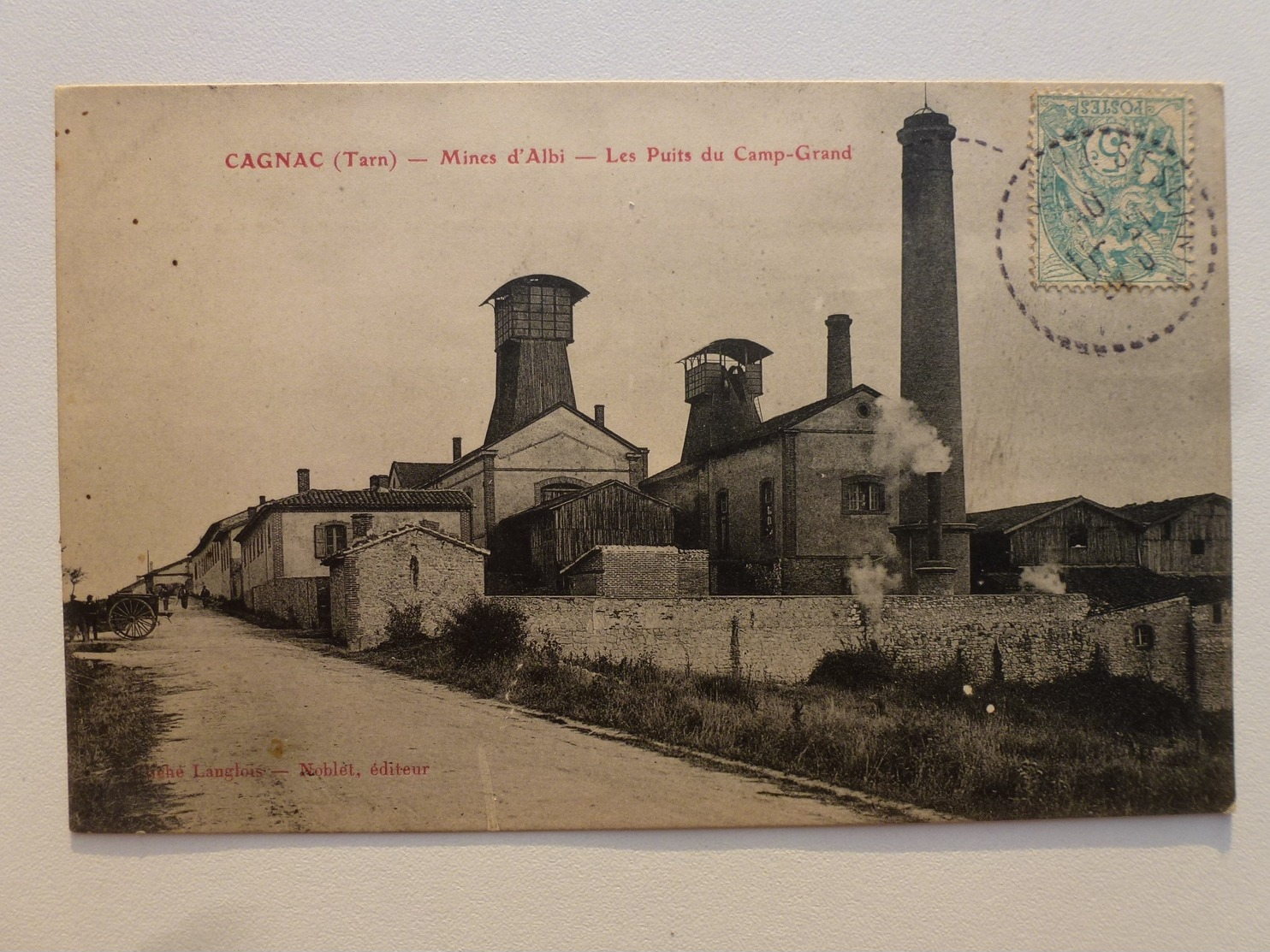 81 CAGNAC (Albi, Carmaux)  Carte En Bel état - Mines D'Albi - Les Puits Du Camp Grand  DEN900 - Autres & Non Classés