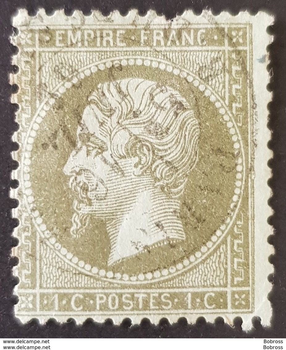 1862, Emperor Napoléon Lll, 1c, Empire Française, France - 1862 Napoléon III