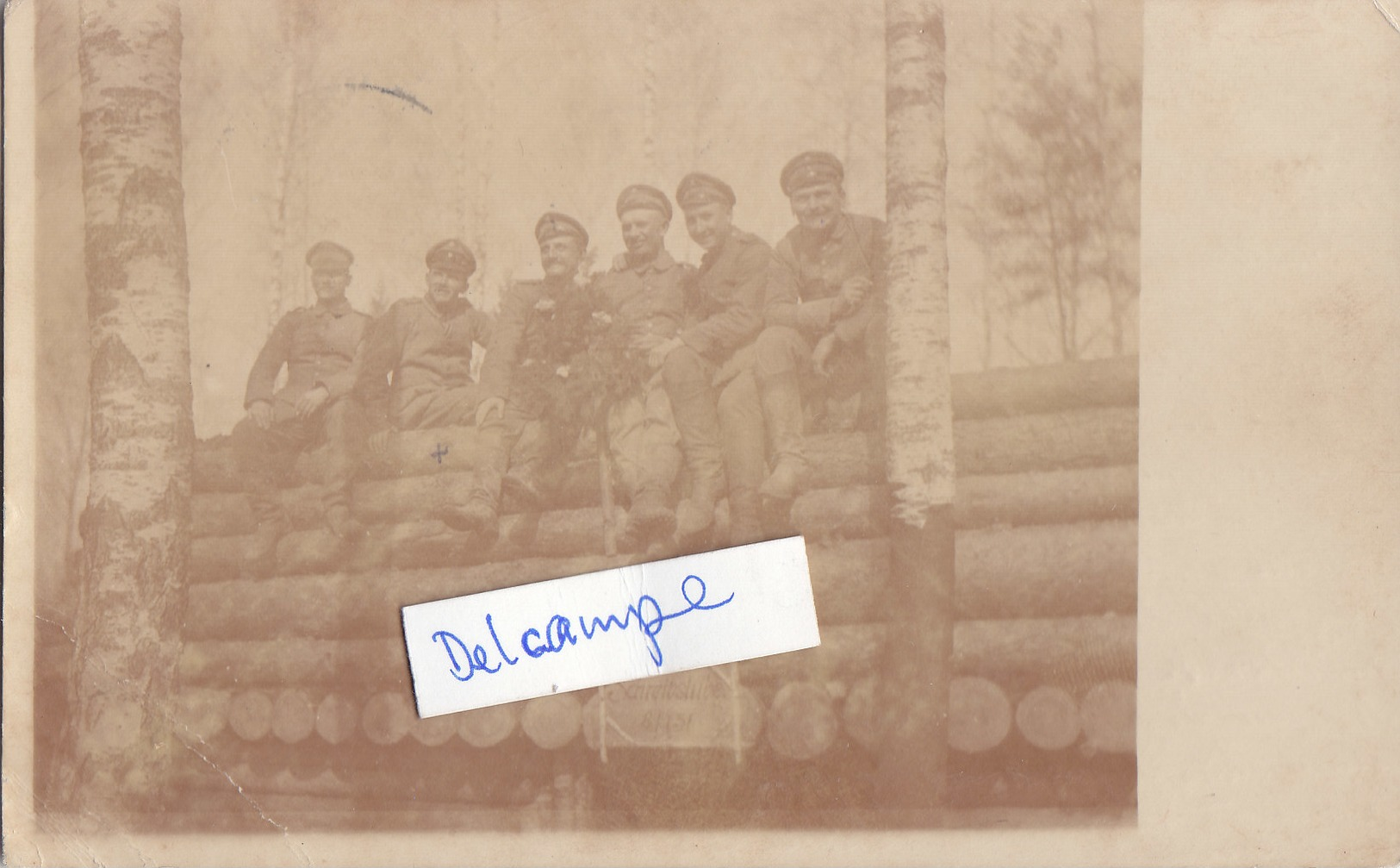 Foto Schreibstube Vor Dünaburg 1916 IR151  Sensburg Bischofsburg Deutscher Soldat 1.Weltkrieg - Krieg, Militär