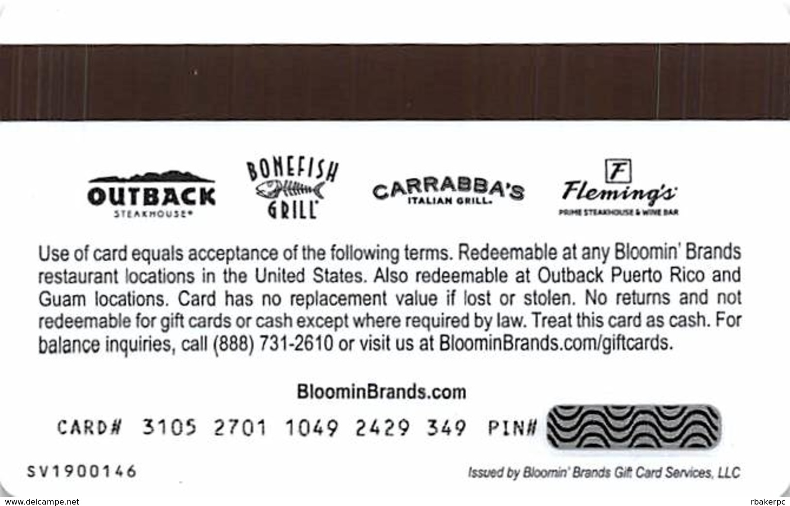 Outback Steakhouse Gift Card - Gift Cards