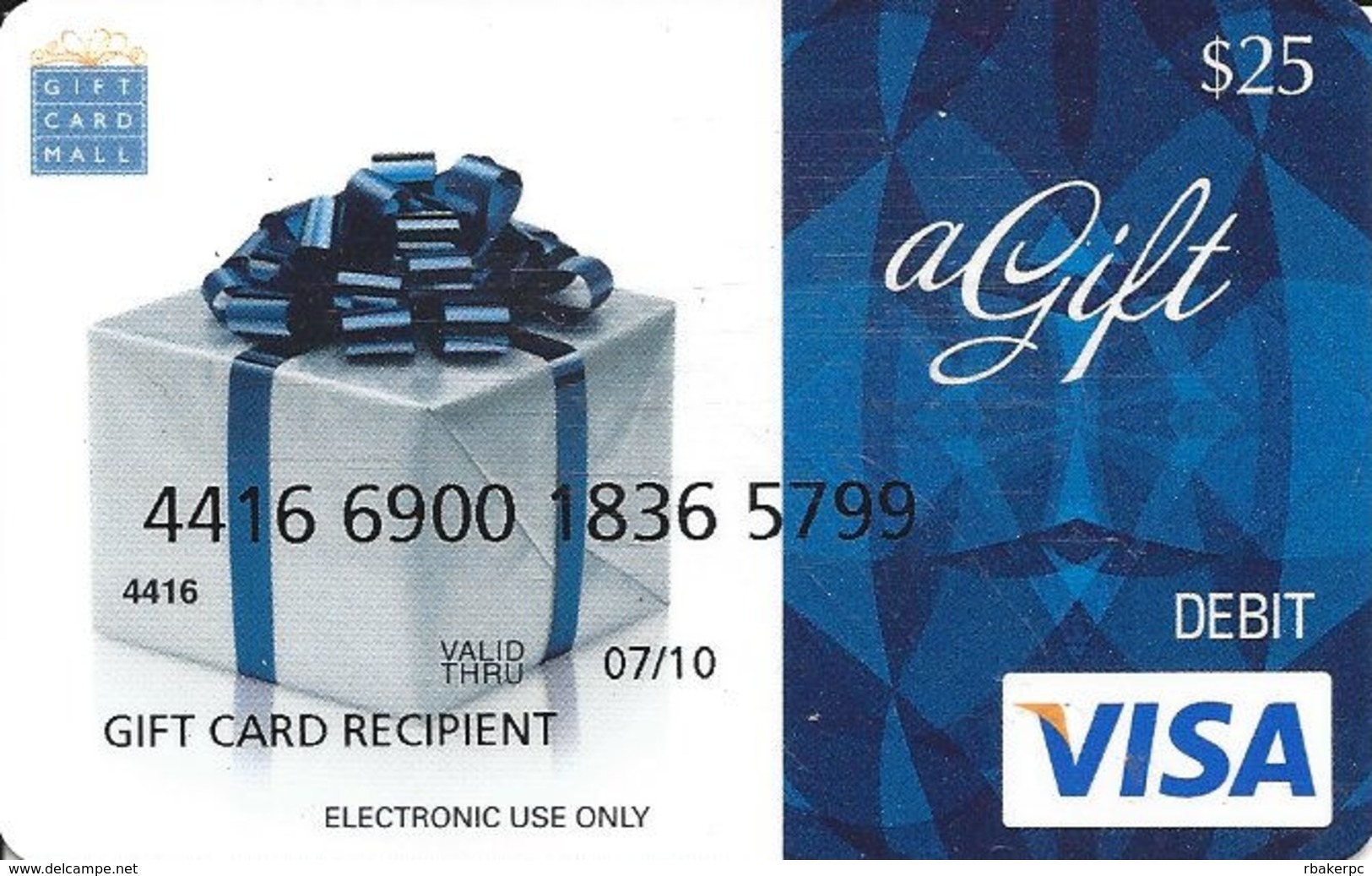 $25 Generic VISA Debit Gift Card - Gift Cards