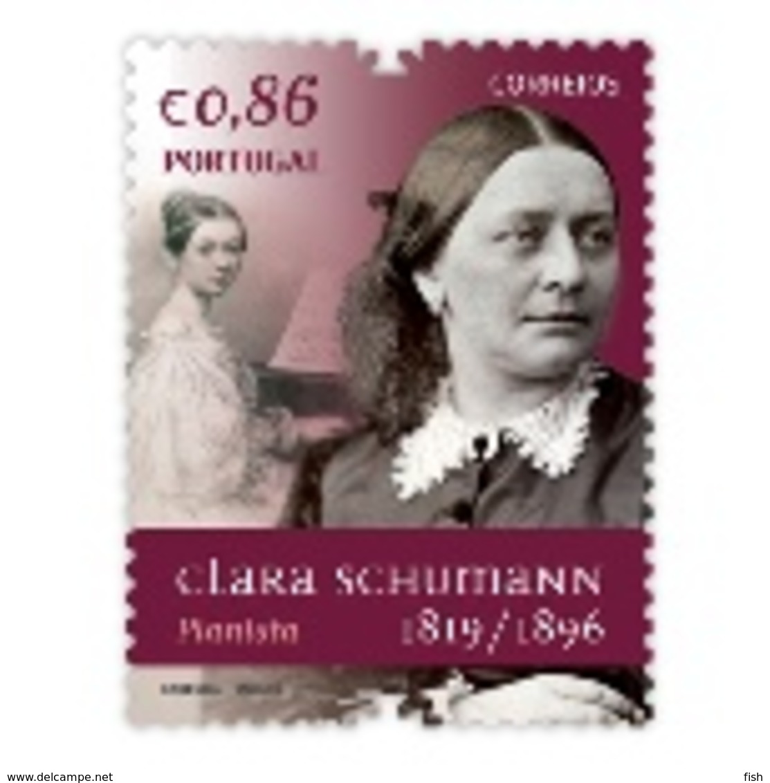 Portugal ** & World Figures Of History And Culture, Clara Schumann 1819-1896, Pianist And Composer 2019 (8421) - Nuovi