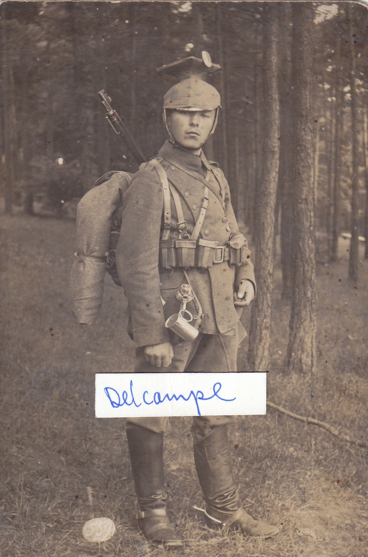 Foto Ulan Ulanen Regiment Kavallerie Feldgrau Lager Hammelburg 1915 Deutscher Soldat 1.Weltkrieg - Krieg, Militär