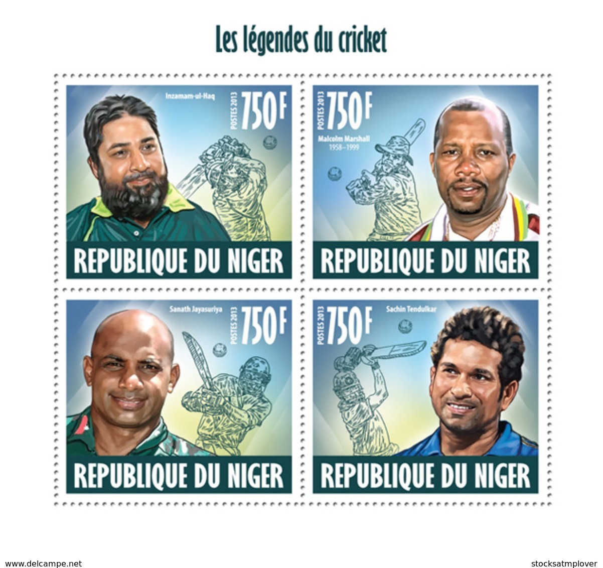 Niger 2013  Cricket Legends - Niger (1960-...)