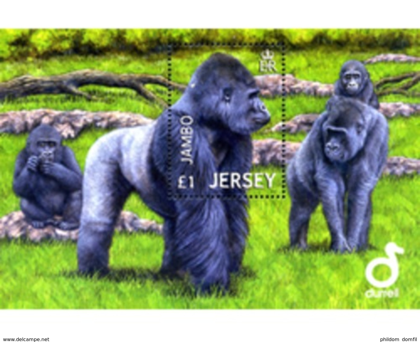 Ref. 288398 * MNH * - JERSEY. 2012. GORILLAS . GORILAS - Altri & Non Classificati