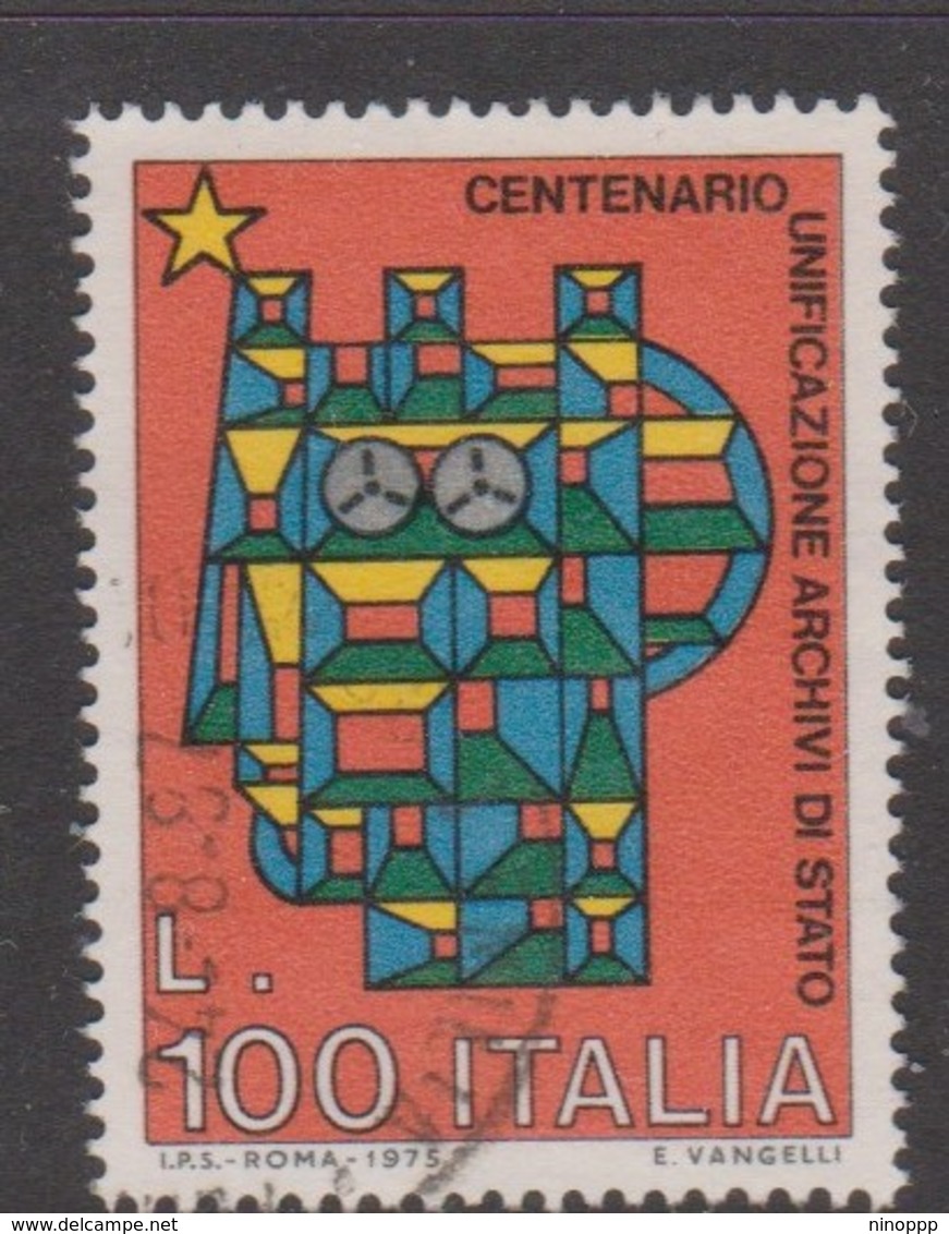 Italy Republic S 1309 1975 Unification Of Archives,used - 1971-80: Usati