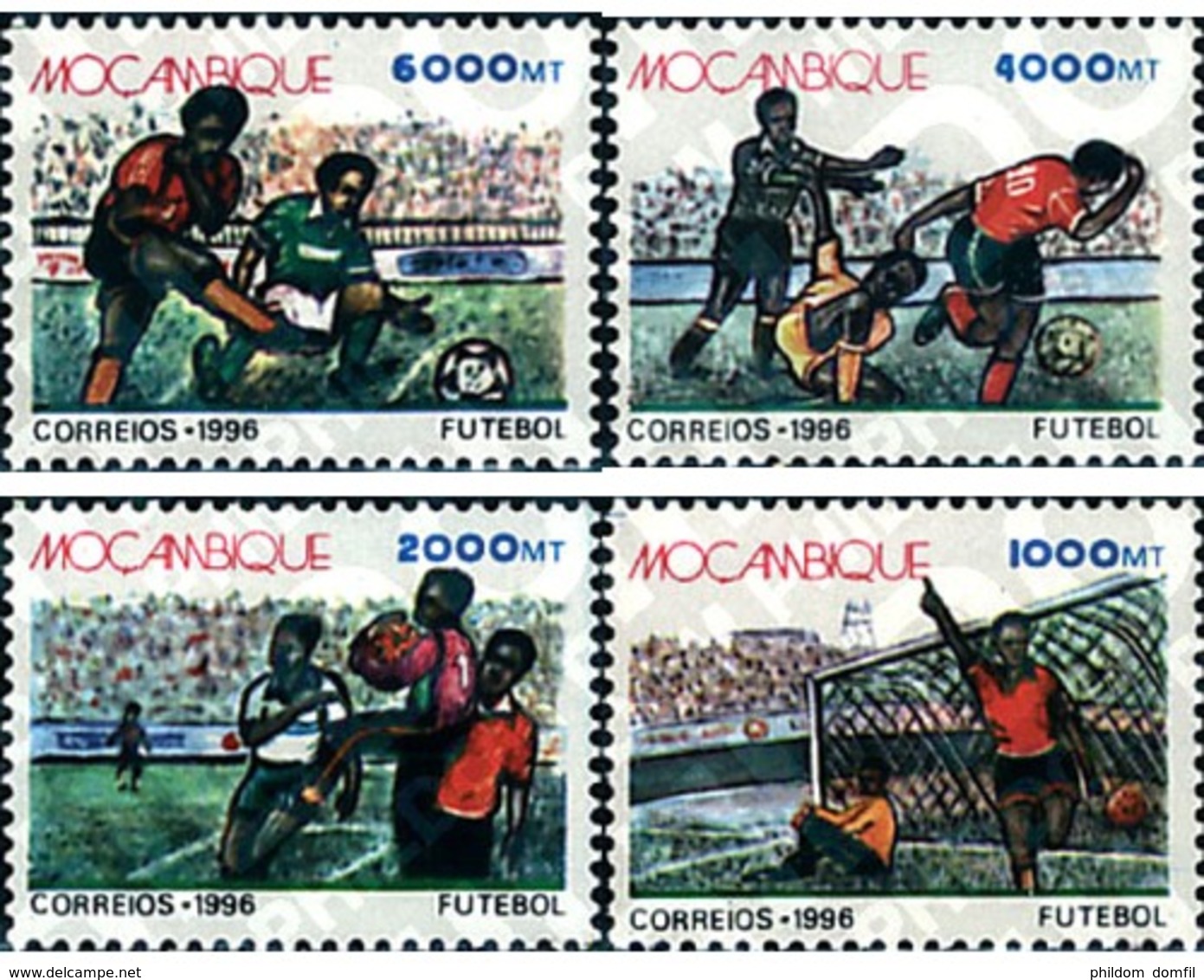 Ref. 37737 * MNH * - MOZAMBIQUE. 1996. FOOTBALL . FUTBOL - Mosambik