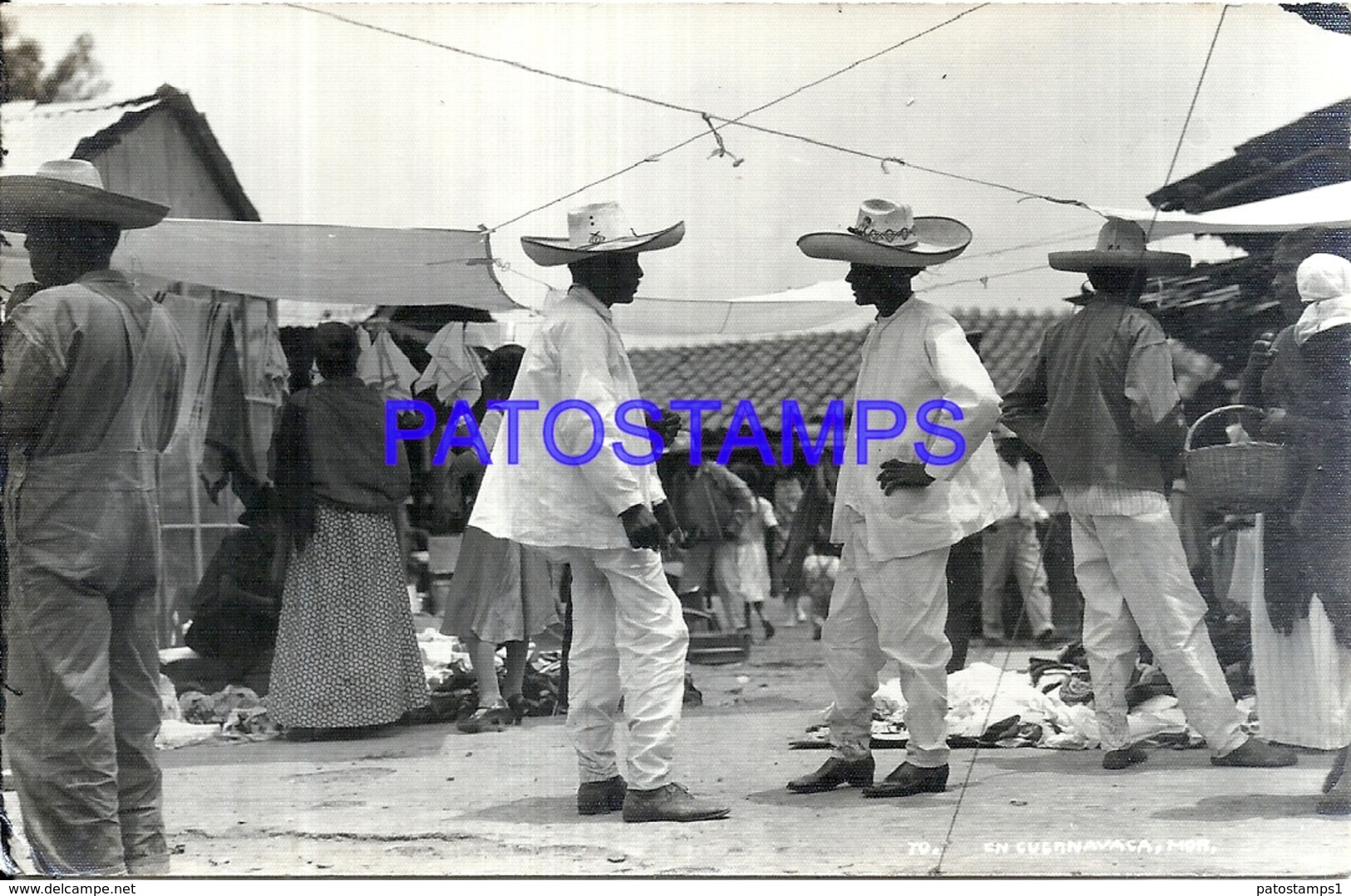 116172 MEXICO CUERNAVACA MORELOS COSTUMES MARKET POSTAL POSTCARD - Mexique