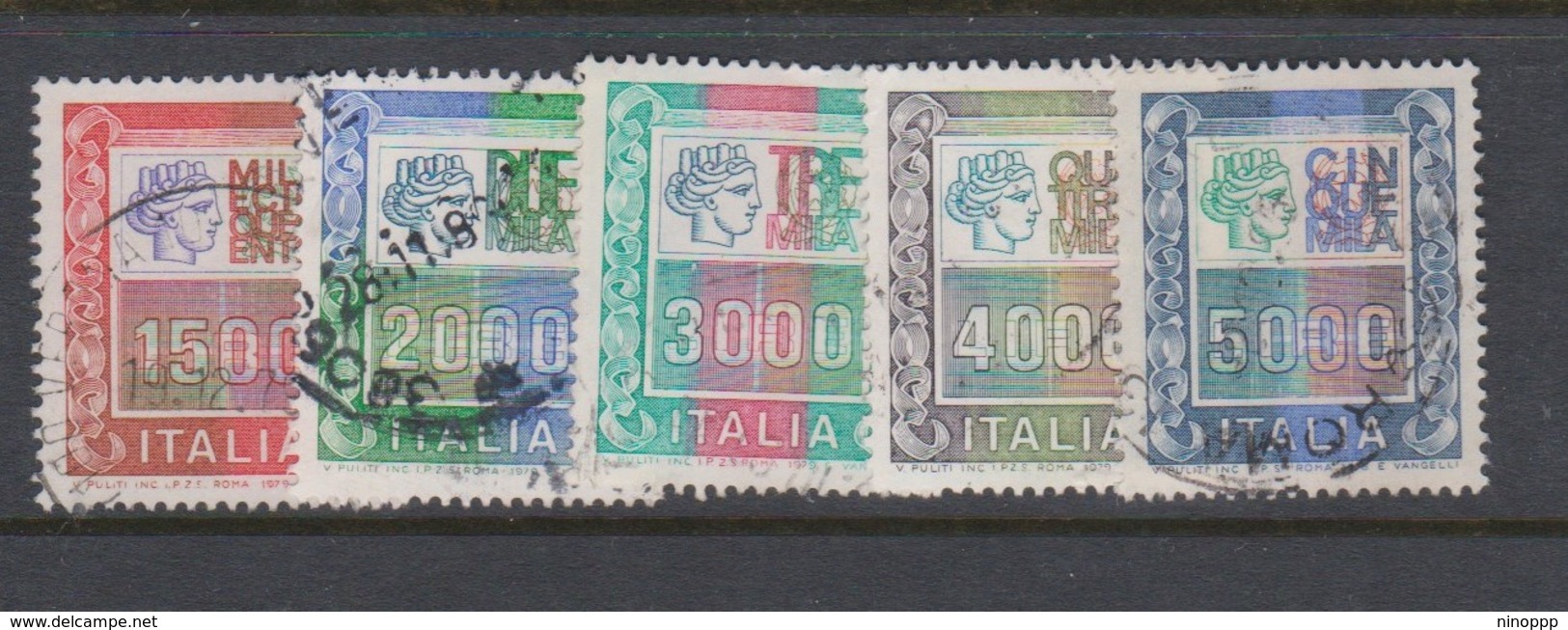 Italy Republic S 1438-1442 1978 Italia Turrita,used - 1971-80: Oblitérés