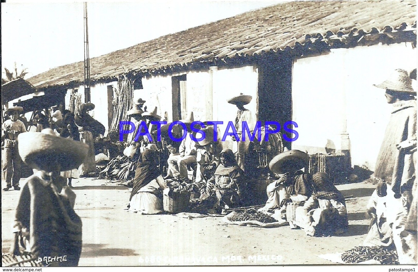 116183 MEXICO CUERNAVACA MORELOS COSTUMES MARKET POSTAL POSTCARD - Mexique