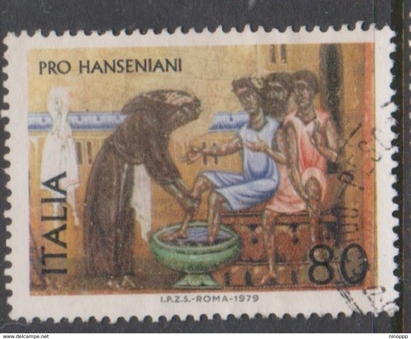 Italy Republic S 1445 1979 Pro Hanseniani Propaganda,used - 1971-80: Used