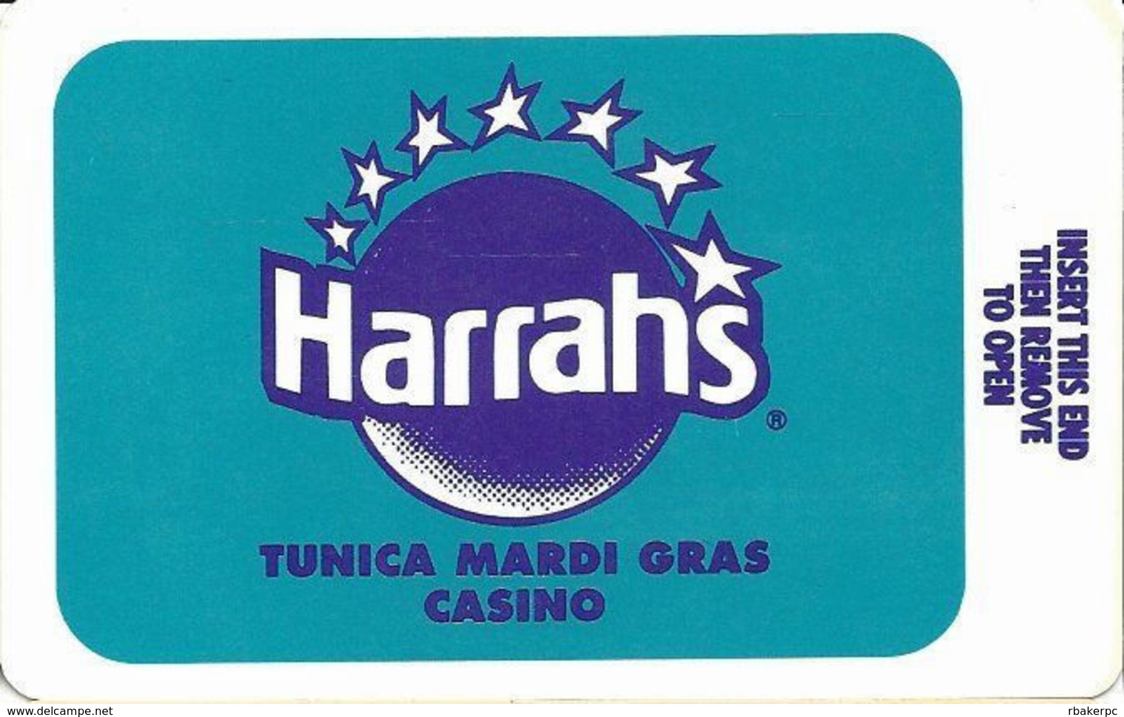 Harrah's Casino - Tunica MS - Hotel Room Key Card - Cartes D'hotel
