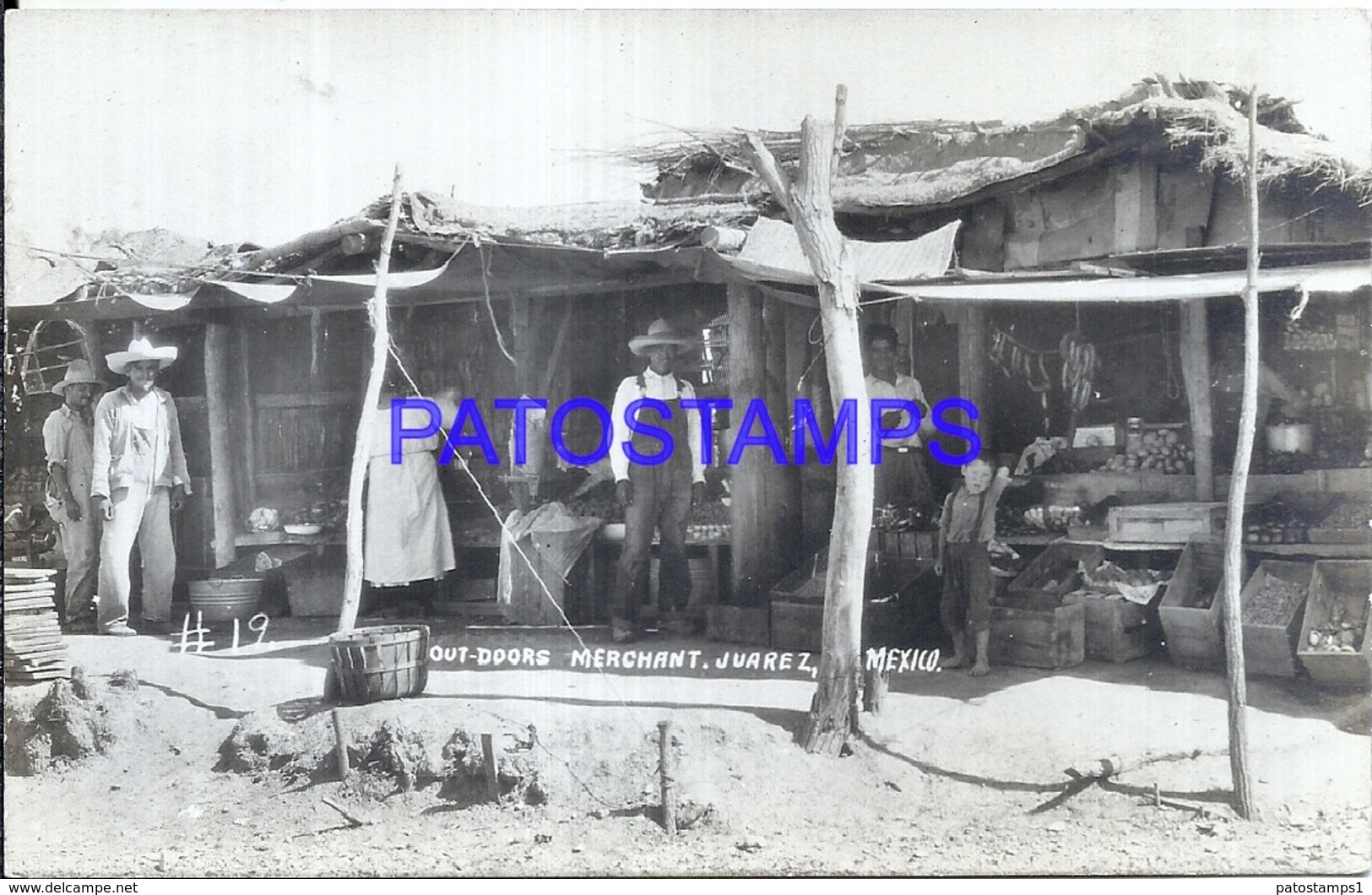 116194 MEXICO CIUDAD JUAREZ COSTUMES MARKET MERCHANT POSTAL POSTCARD - Mexique