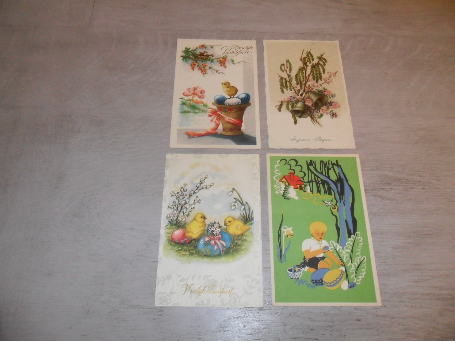 Beau Lot De 60 Cartes Postales De Fantaisie  Pâques   Mooi Lot 60 Postkaarten Van Fantasie  Pasen -  60 Scans - 5 - 99 Cartes