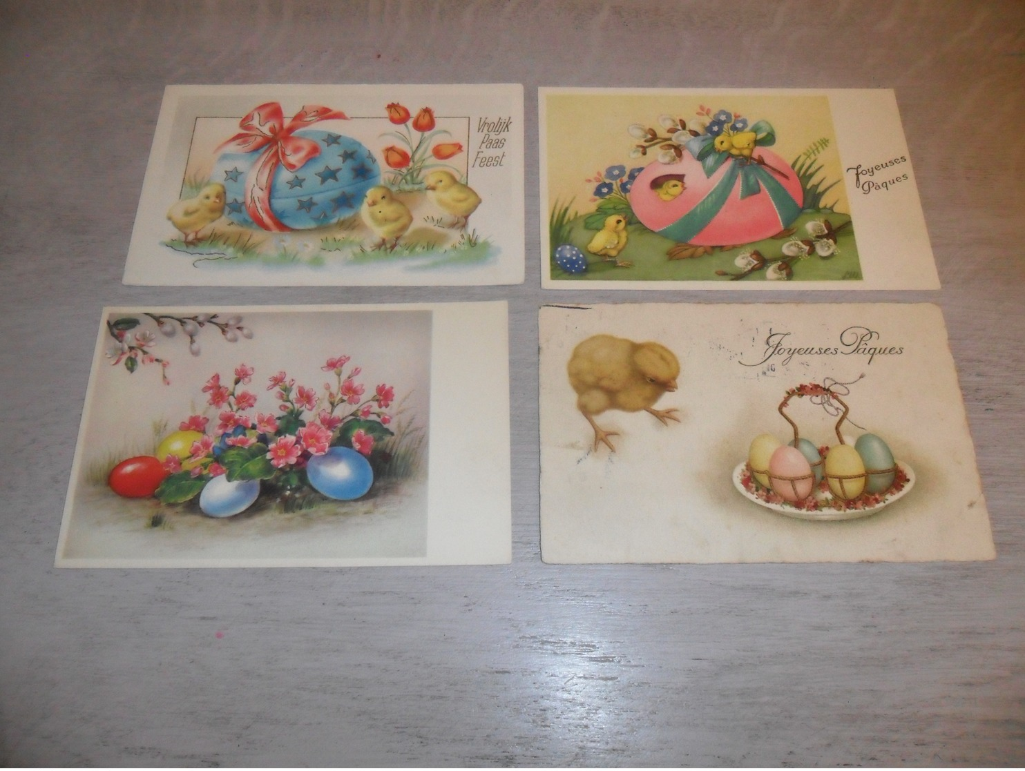 Beau Lot De 60 Cartes Postales De Fantaisie  Pâques   Mooi Lot 60 Postkaarten Van Fantasie  Pasen -  60 Scans - 5 - 99 Cartes