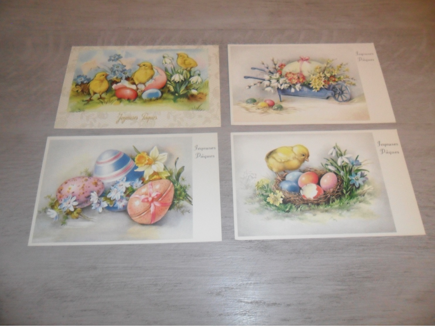 Beau lot de 60 cartes postales de fantaisie  Pâques   Mooi lot 60 postkaarten van fantasie  Pasen -  60 scans