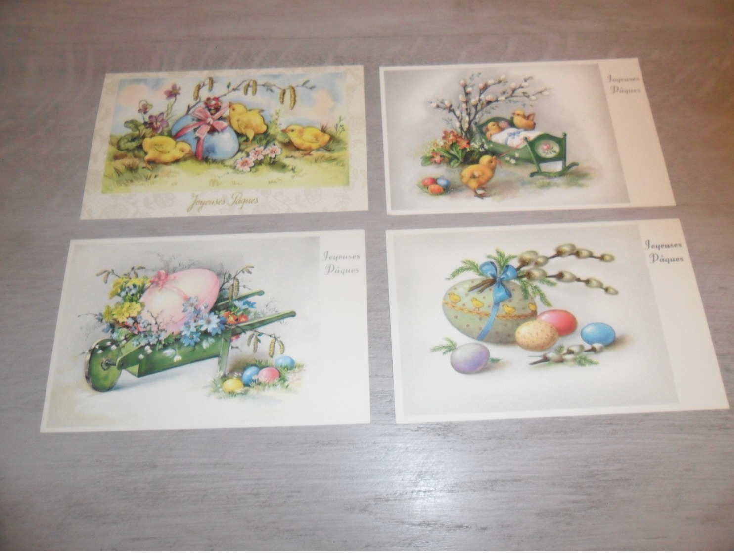 Beau lot de 60 cartes postales de fantaisie  Pâques   Mooi lot 60 postkaarten van fantasie  Pasen -  60 scans