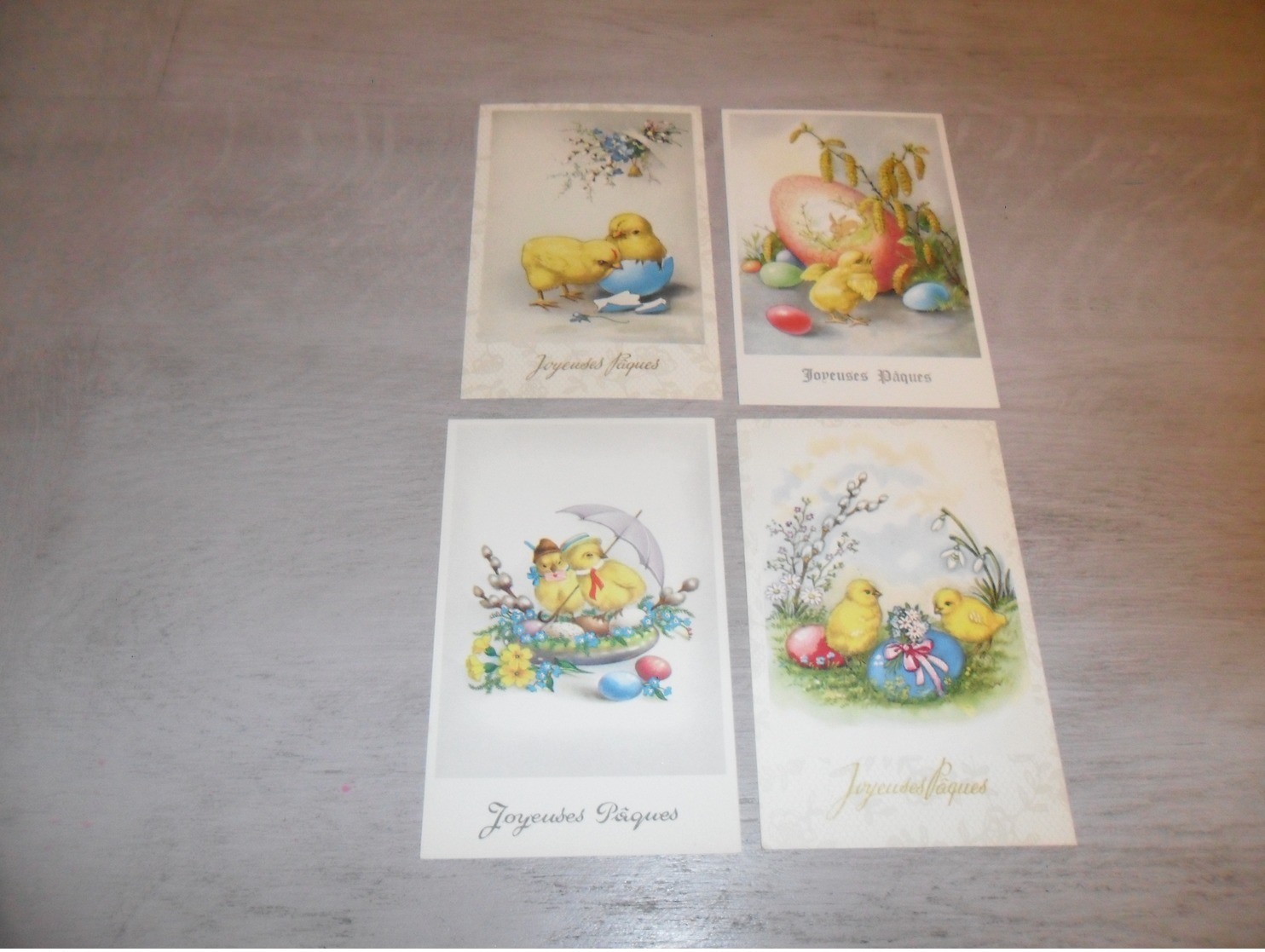 Beau lot de 60 cartes postales de fantaisie  Pâques   Mooi lot 60 postkaarten van fantasie  Pasen -  60 scans