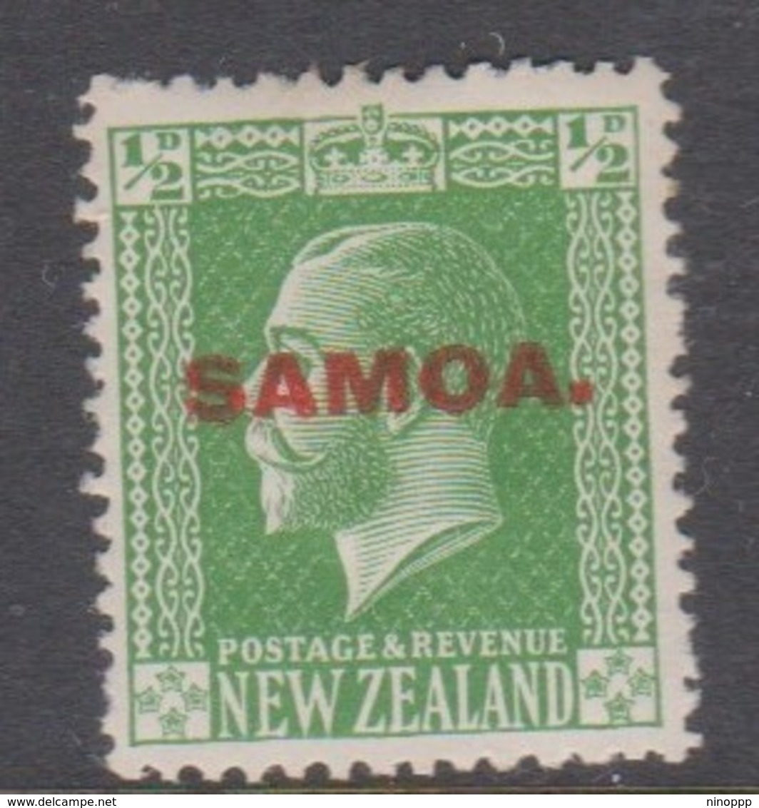 Samoa SG 134 1916-19 New Zealand Stamp King George V Overprinted,half Penny,Mint Hinged - Samoa