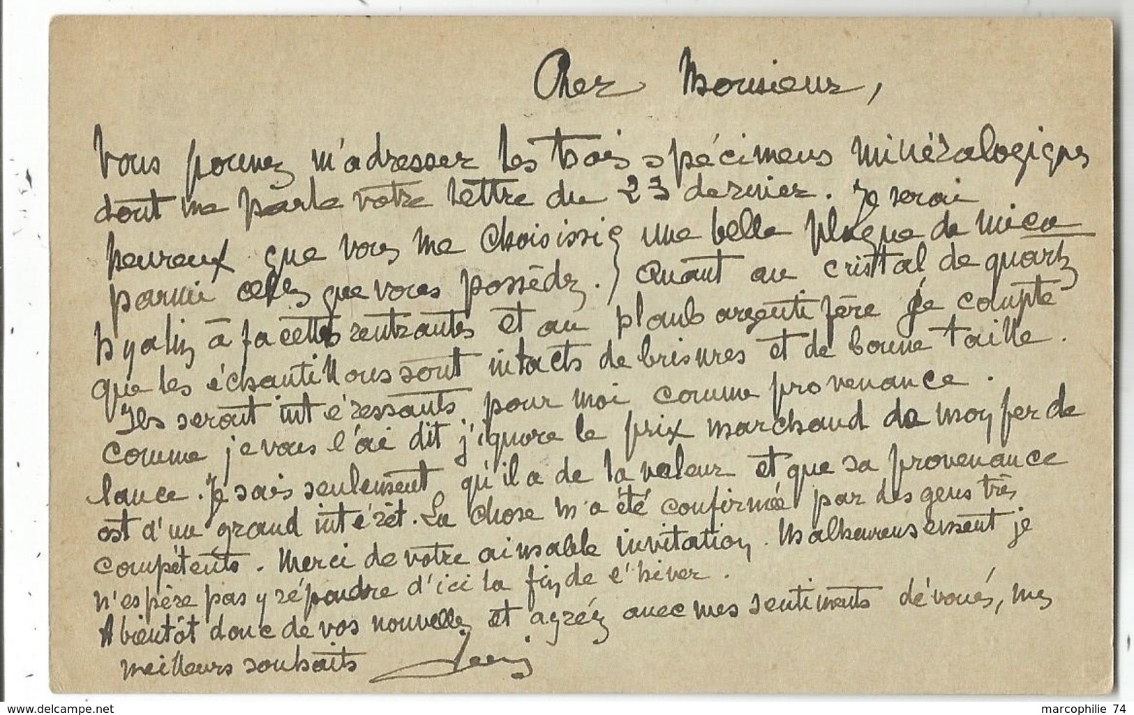 ENTIER SAGE 10C CP TYPE 18 LA GRAVE 27 DEC 1899 HAUTES ALPES + BM + TEXTE MINERAUX - 1877-1920: Semi Modern Period