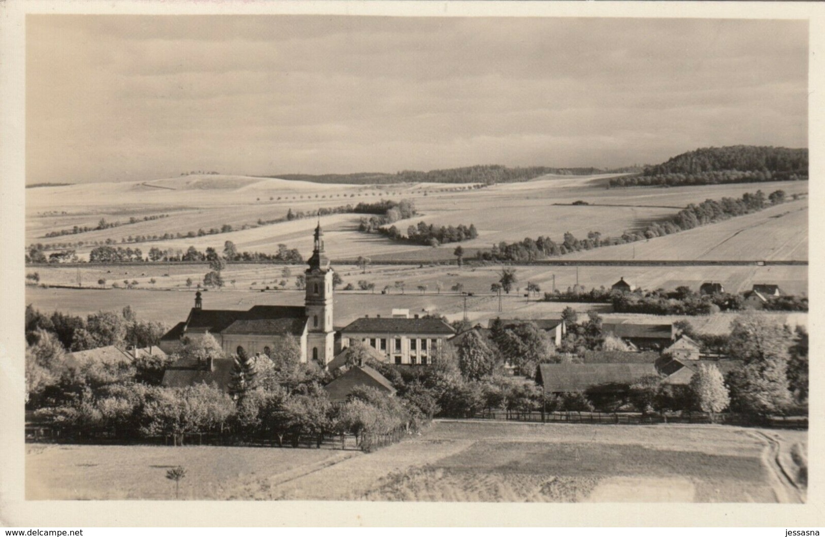 AK - KRNOV (Kostelec) - Panorama 1952 - Tschechische Republik