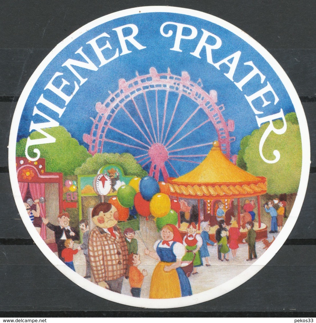 Vignette  Aufkleber  Wiener Prater - Vignetten (Erinnophilie)