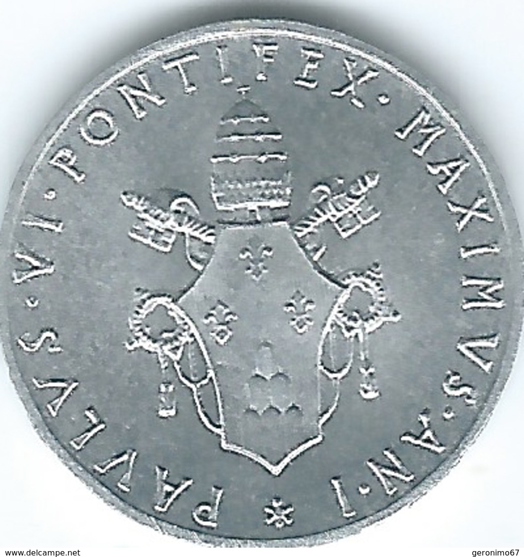 Vatican City - Paul VI - 1963 - 1 Lira - KM76.1 - Vaticano