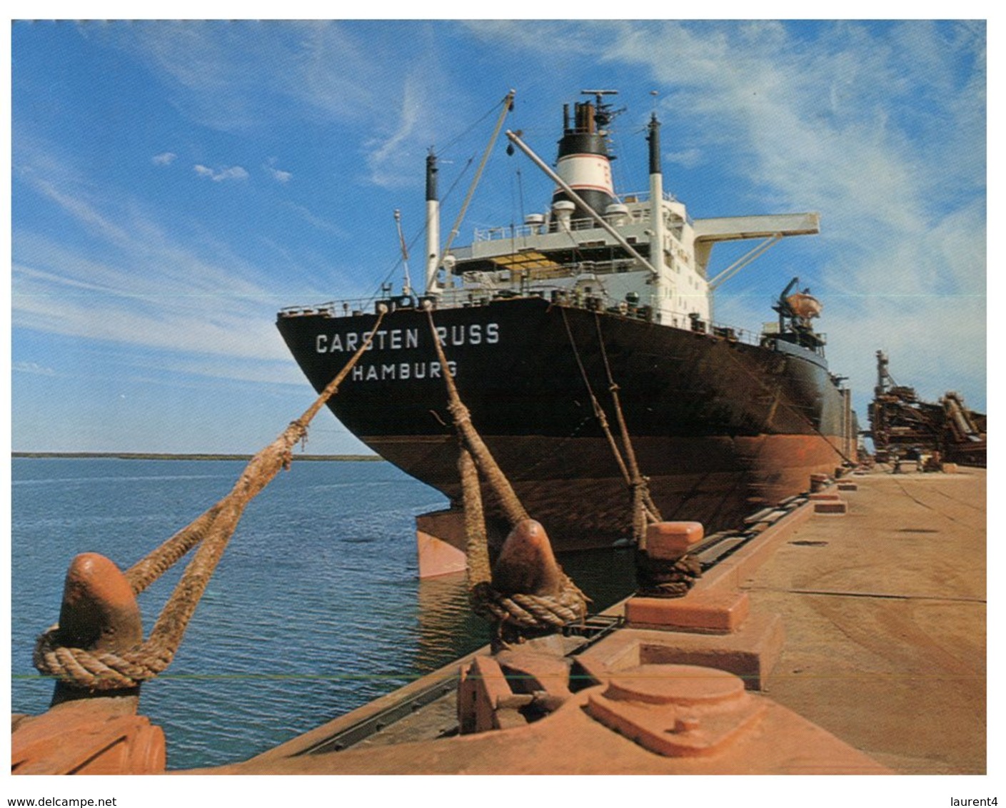 (ED 63) Australia Postcards - WA - Port Hedland - Iron Ore Ship Carsten Russ - Tanker