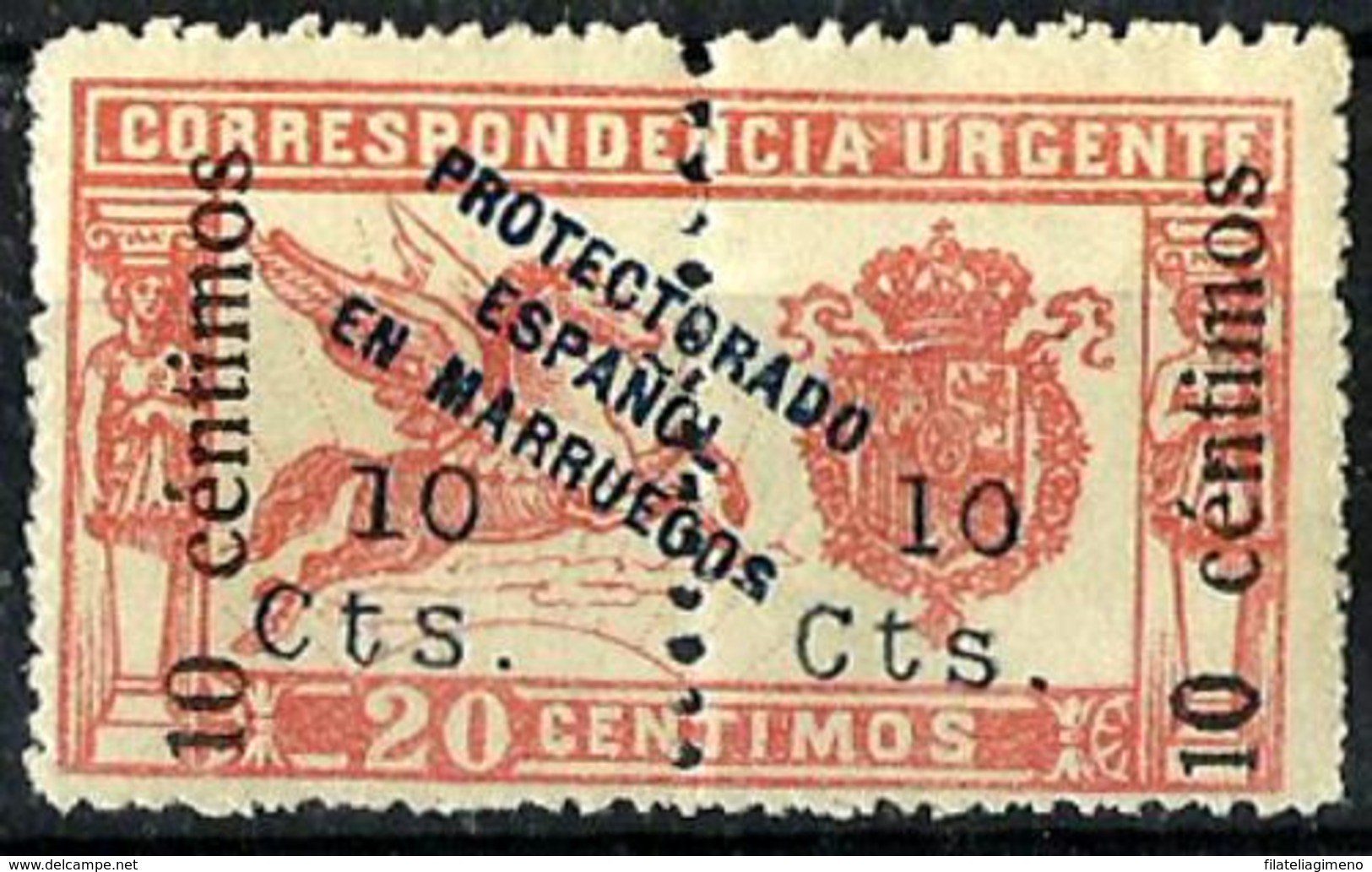 Arruecos Español Nº 67 Con Charnela - Maroc Espagnol