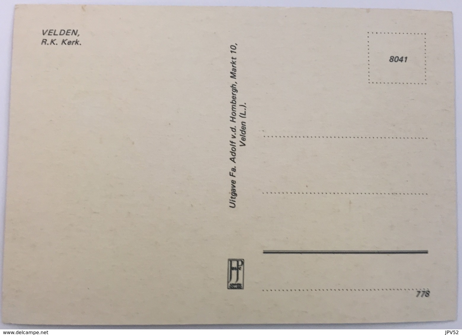 (167) Velden - R.K. Kerk -  Het Is 10 Na 11u - Twee Fietsers. - Venlo