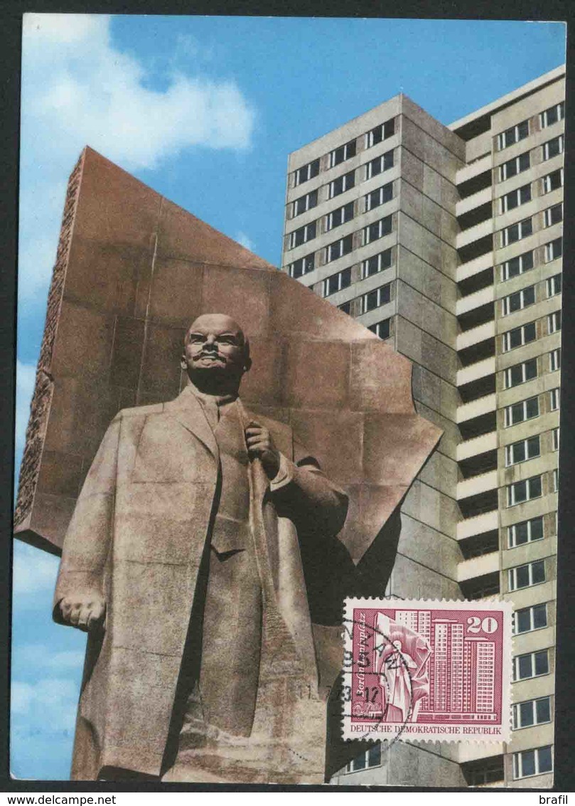 1973 Lenin, Cartolina Maximum D.D.R.. - Lenin
