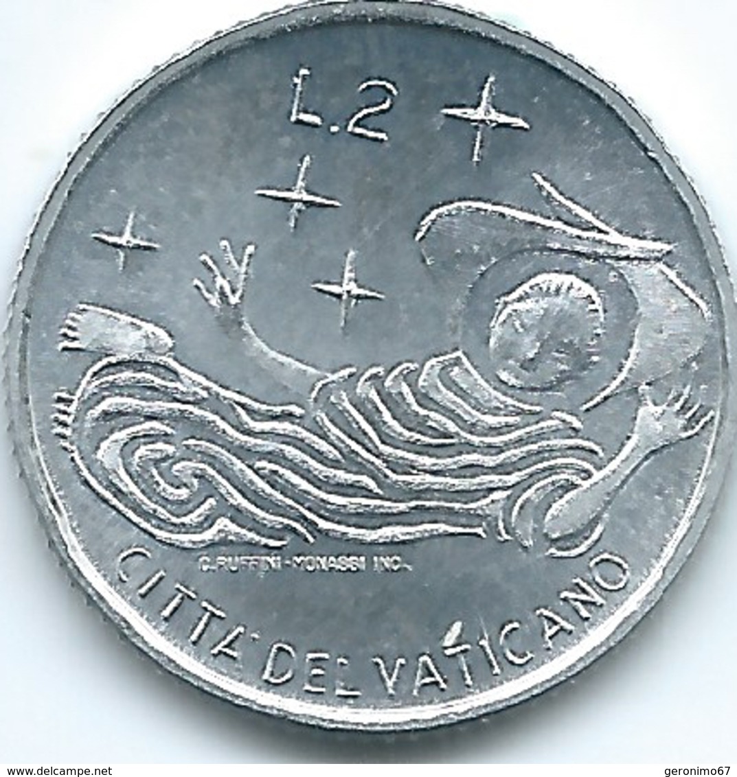 Vatican City - Paul VI - 1969 - 2 Lire - KM109 - Vatican