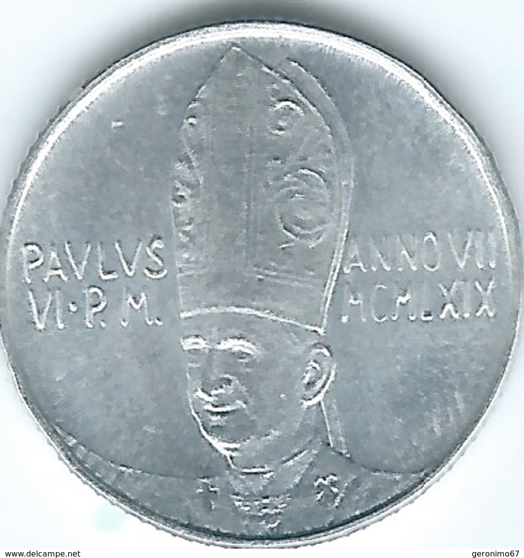 Vatican City - Paul VI - 1969 - 2 Lire - KM109 - Vatican