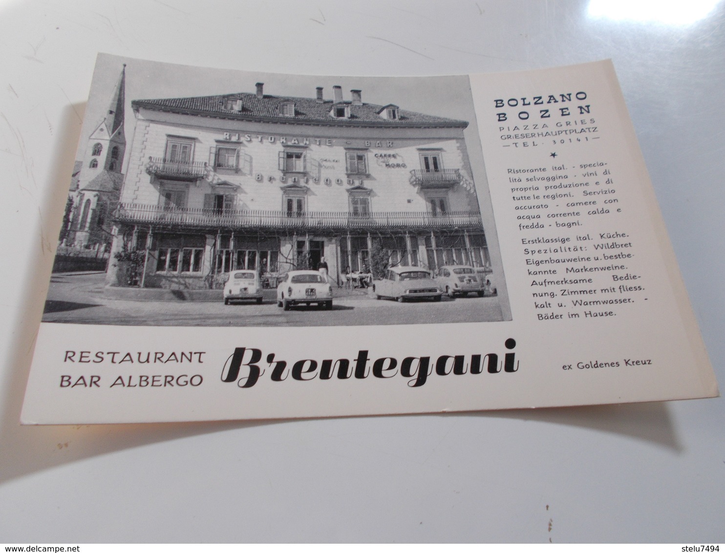 B731  Bolzano Ristorante Brentegani Non Viaggiata - Bolzano