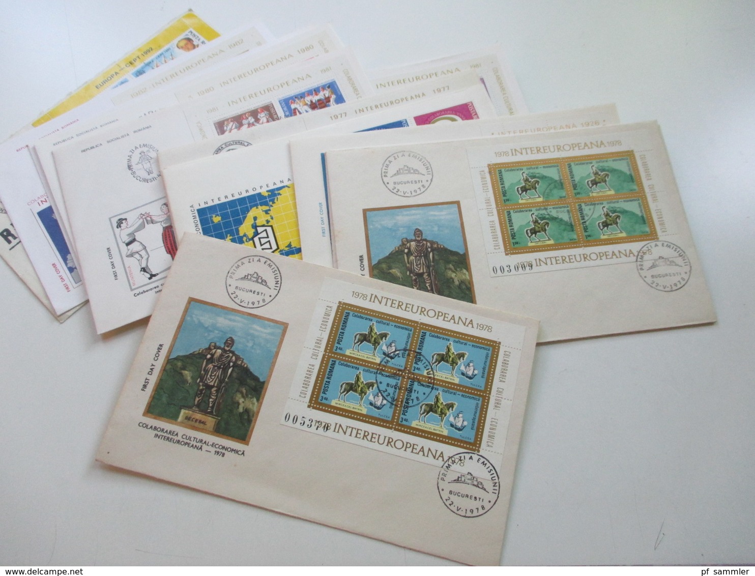 Rumänien 1976 - 85 FDC Mit Den Intereuropa Blocks Insgesamt 20 Belege + 4 Weitere FDC Z.B. Block 271 - Lettres & Documents