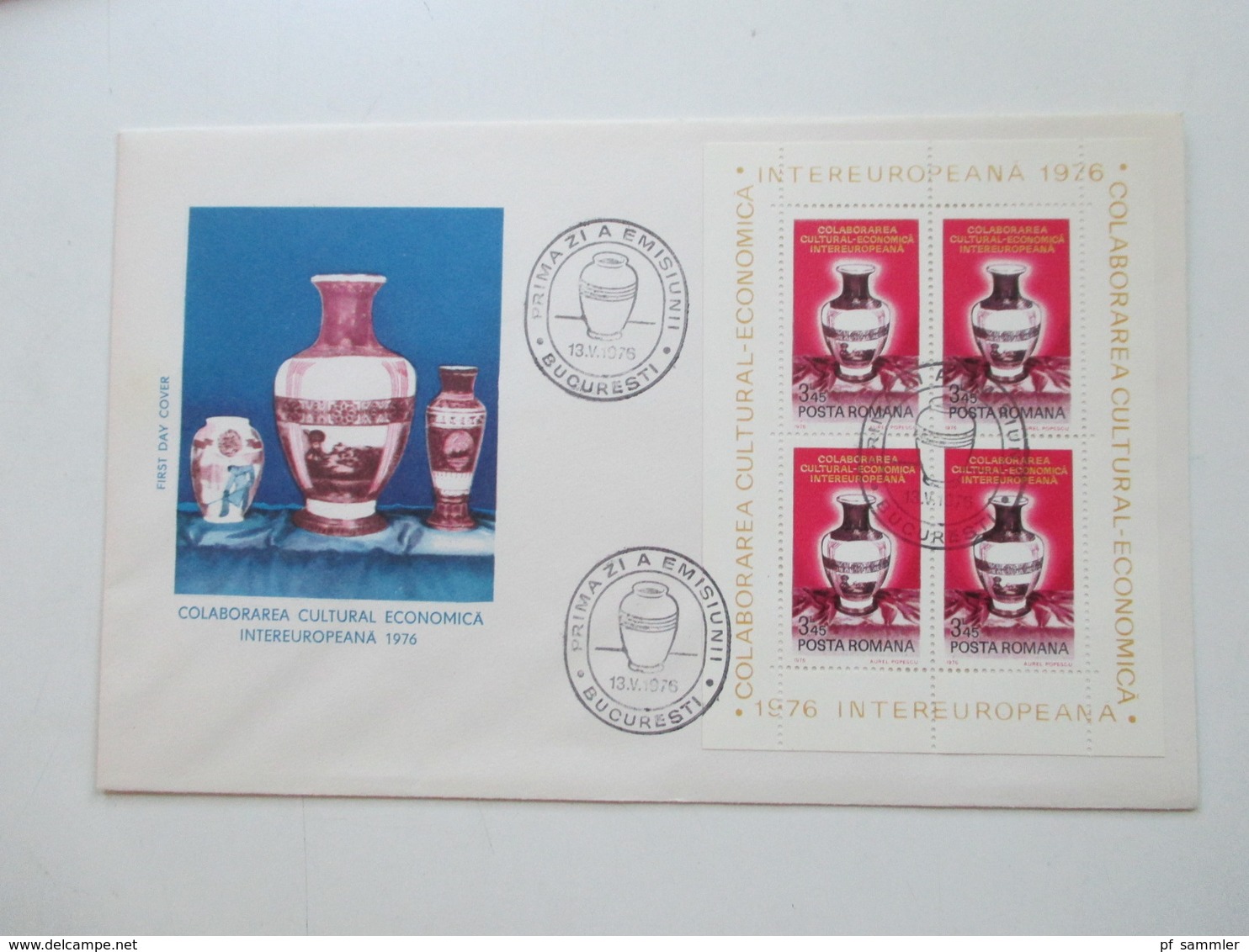 Rumänien 1976 - 85 FDC Mit Den Intereuropa Blocks Insgesamt 20 Belege + 4 Weitere FDC Z.B. Block 271 - Brieven En Documenten