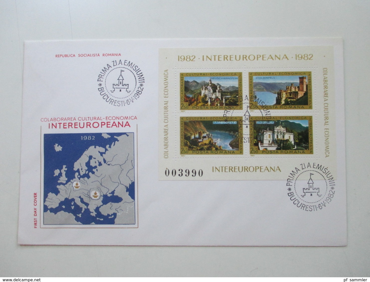 Rumänien 1976 - 85 FDC mit den Intereuropa Blocks insgesamt 20 Belege + 4 weitere FDC z.B. Block 271