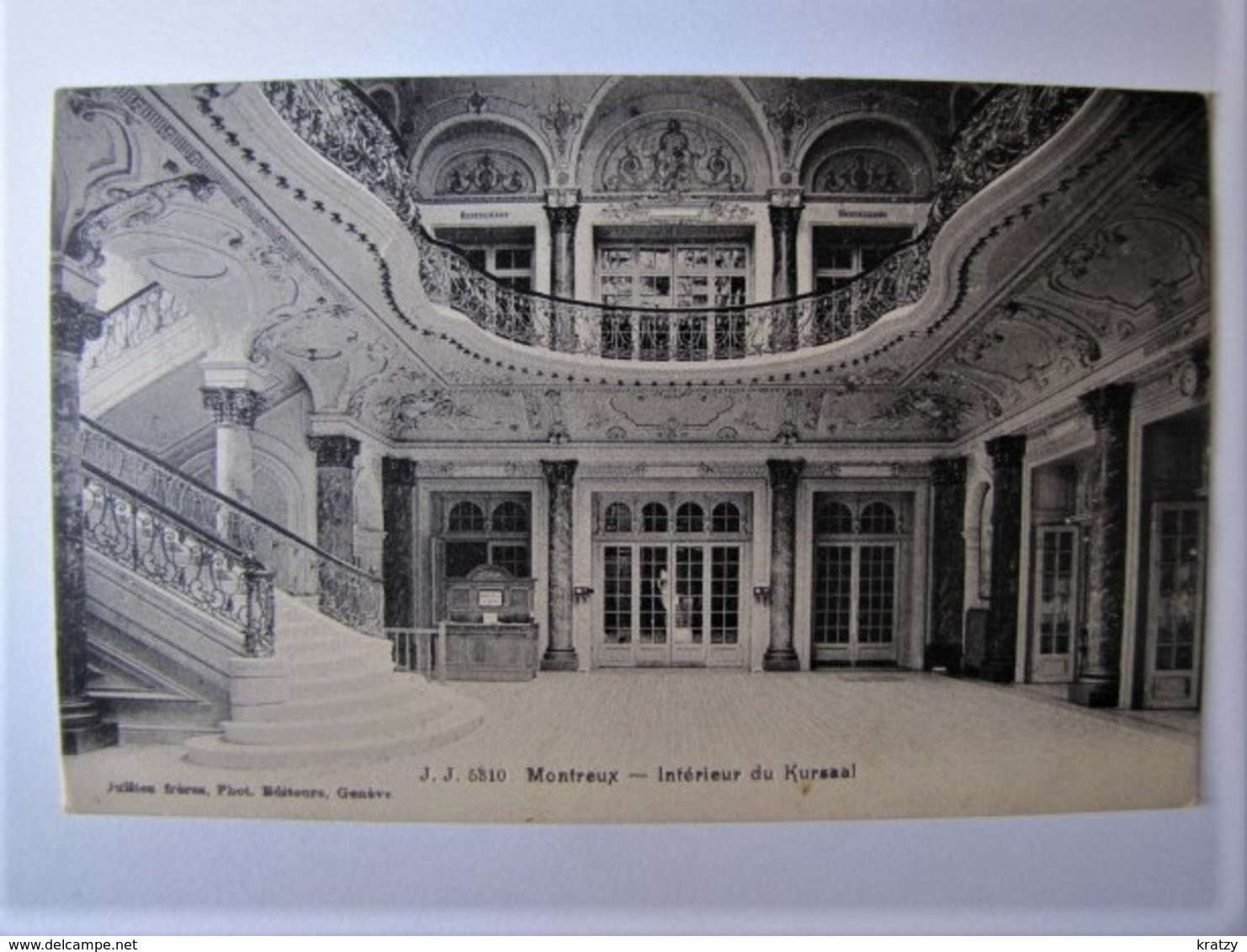 SUISSE - VAUD - MONTREUX - Intérieur Du Kursaal - 1908 - Montreux